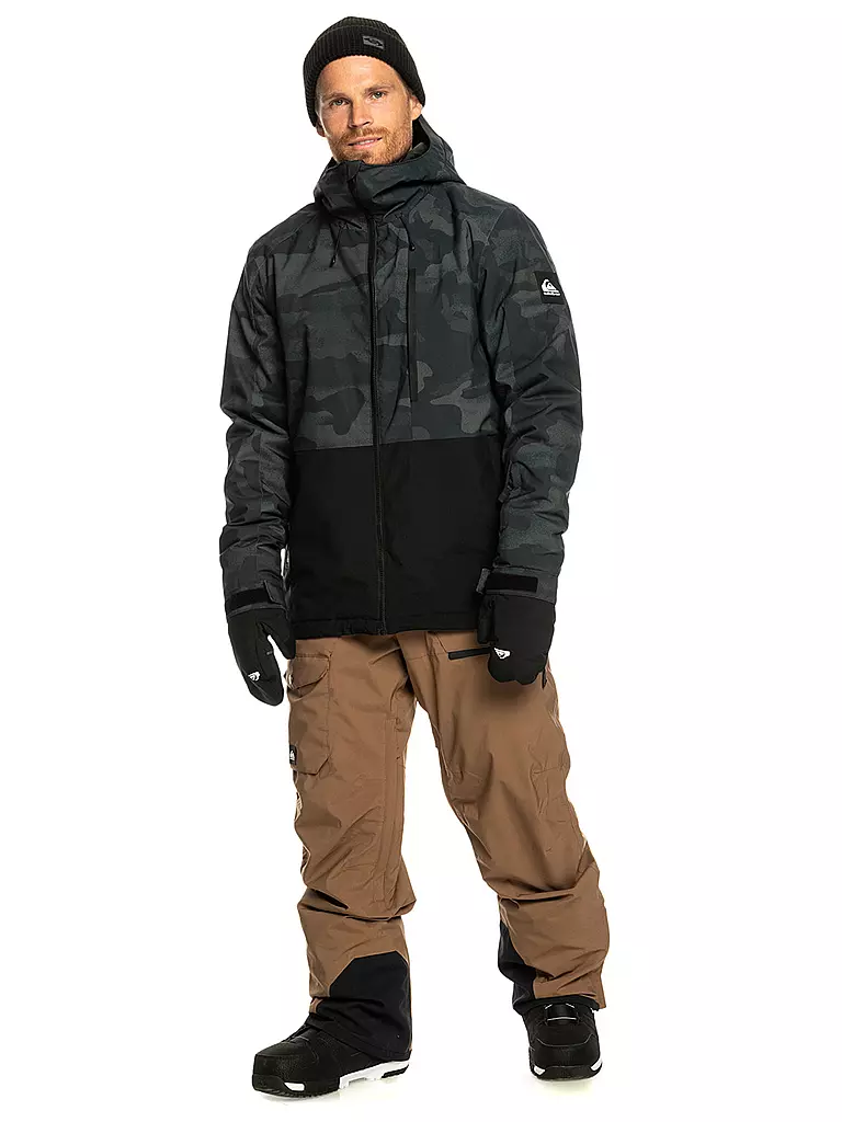 QUIKSILVER | Herren Snowboardjacke Mission Printed Block JK. | grau