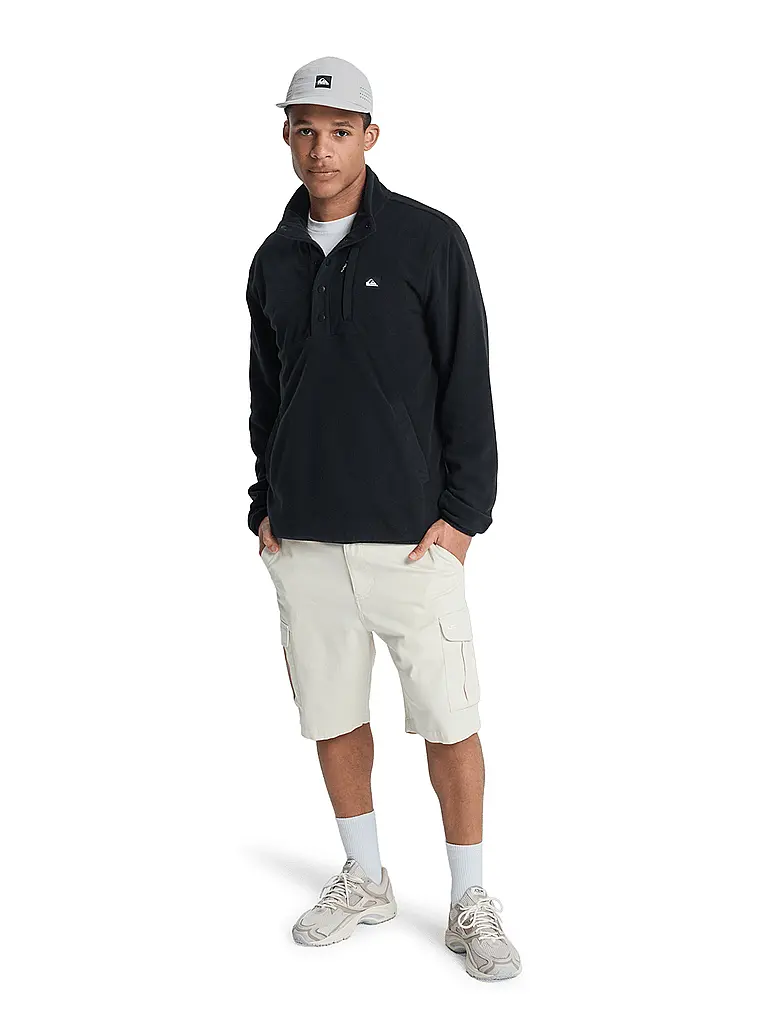QUIKSILVER | Herren Unterzieh Zipshirt No Destination Hs | schwarz