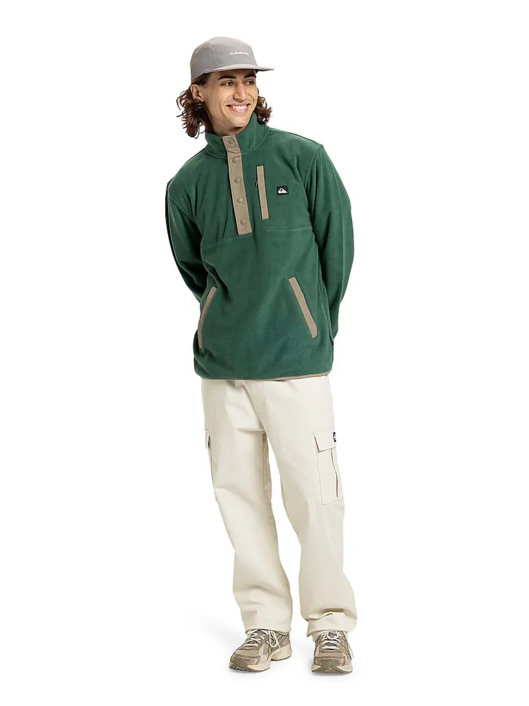 QUIKSILVER | Herren Unterzieh Zipshirt No Destination Hs | grün