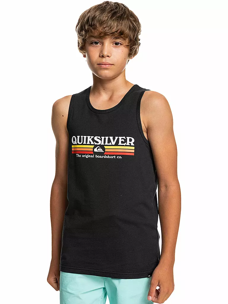 QUIKSILVER | Jungen Beachtank Lined Up | schwarz