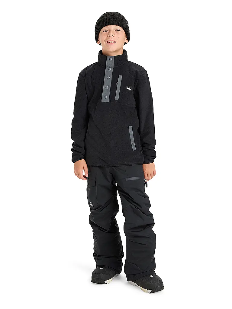 QUIKSILVER | Jungen Unterzieh Zipshirt No Destination Hz | schwarz