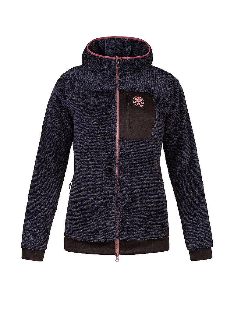 Damen Fleecejacke Tarifia Hoodie dunkelblau 36 W