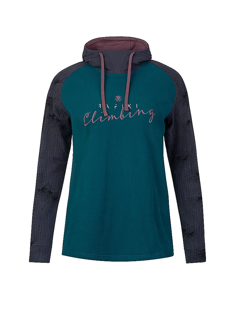 Rafiki Hoodie Leichtatmungsaktiv Bio-Baumwolle Petrol