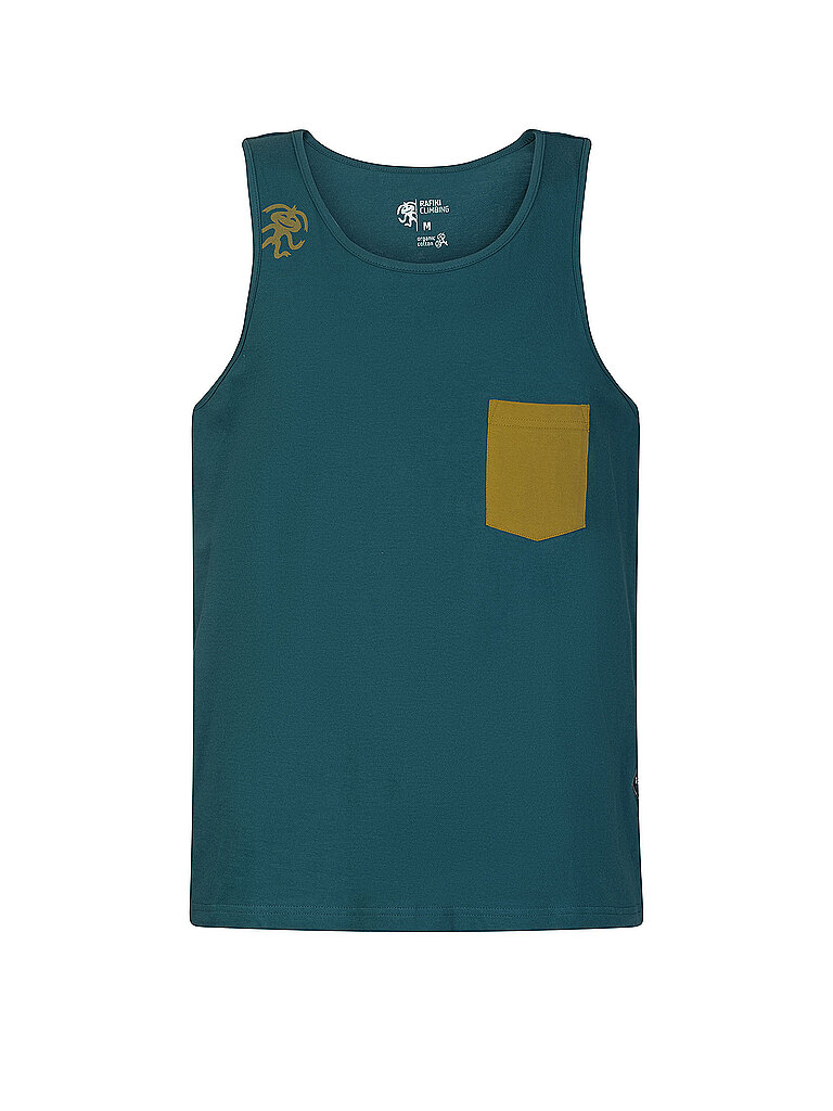 Rafiki Tanktop Flexibel Bio-Baumwolle-Esasthan Petrol
