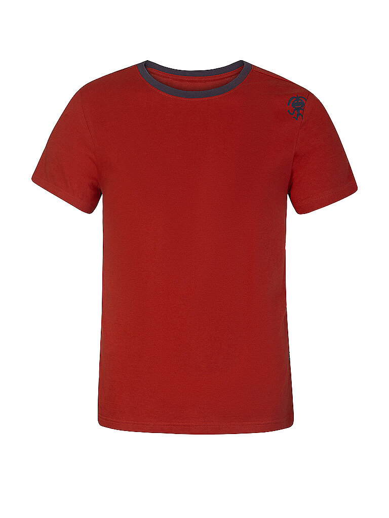 Rafiki Shirt Klettershirt Bio-Baumwolle Rot