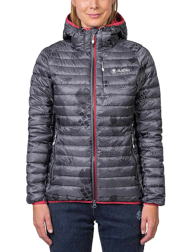 RAFIKI | Damen Isojacke Darcy RDS Down Hoodie | grau