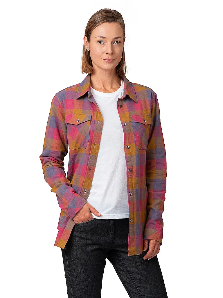 RAFIKI | Damen Kletterbluse Mojarra Flannel | Rot