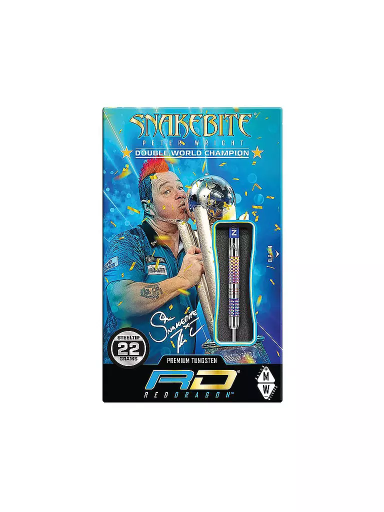 RED DRAGON | Steeldart Peter Wright Snakebite | bunt