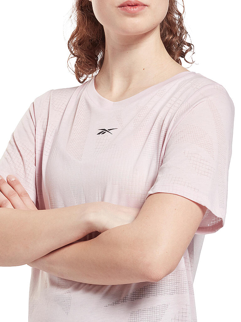 REEBOK | Damen Fitnessshirt Burnout  | rosa
