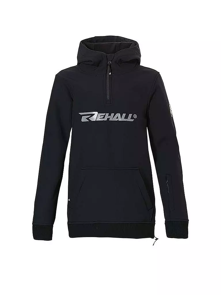 REHALL | Jungen Snowboard Softshell Hoodie Skol-R Jr | schwarz