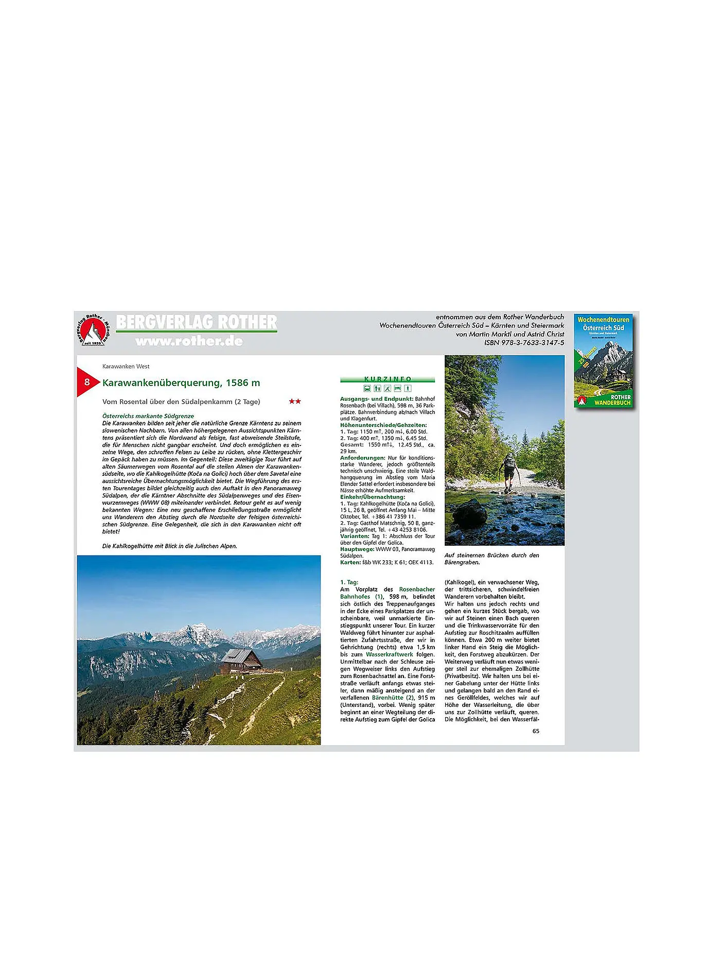 ROTHER | Wanderbuch Wochenendtouren Österreich Süd | keine Farbe