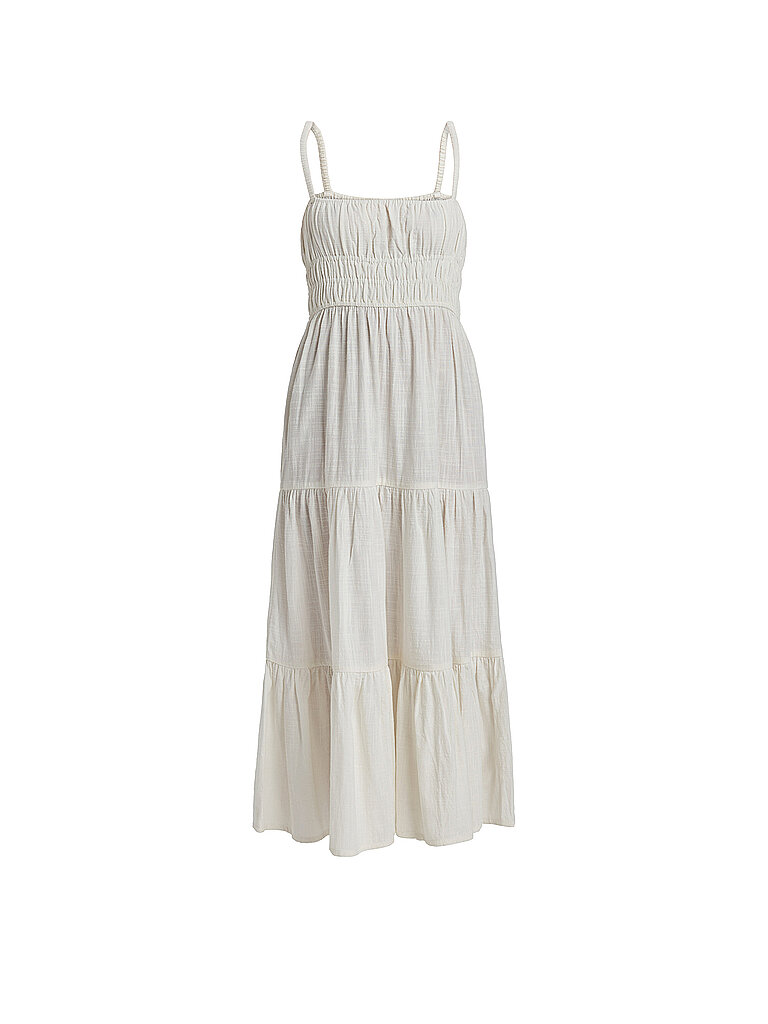 Roxy Kleid Sunshine Coastline Midi Baumwolle-Viskose Creme