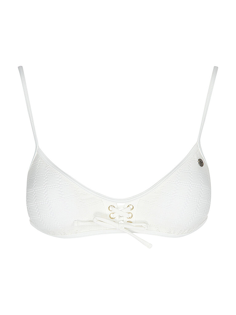 Roxy Bikinioberteil Bralette Häkeloptik Weiss
