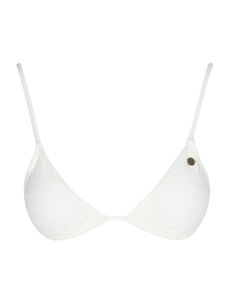 Roxy Bikinioberteil Triangle Häkel-Look Weiss