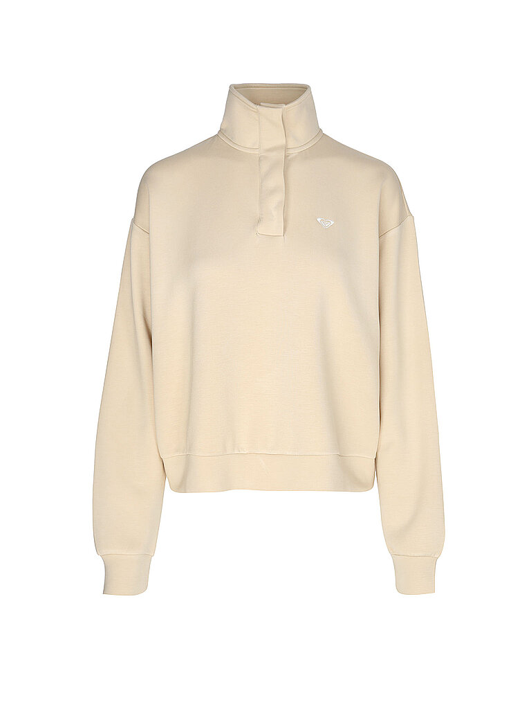 ROXY Damen Sweater Rise & Vibe Fleece beige | L