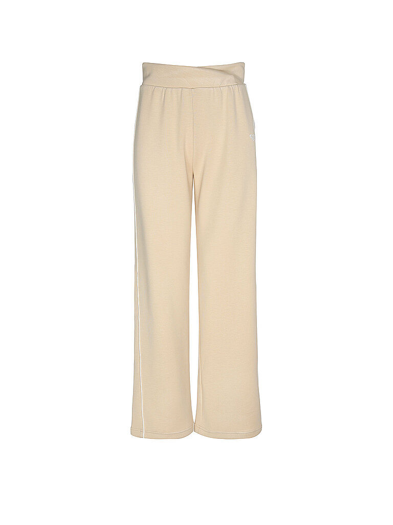 Roxy Jogginghose Modal-Polyester Wide Leg Beige
