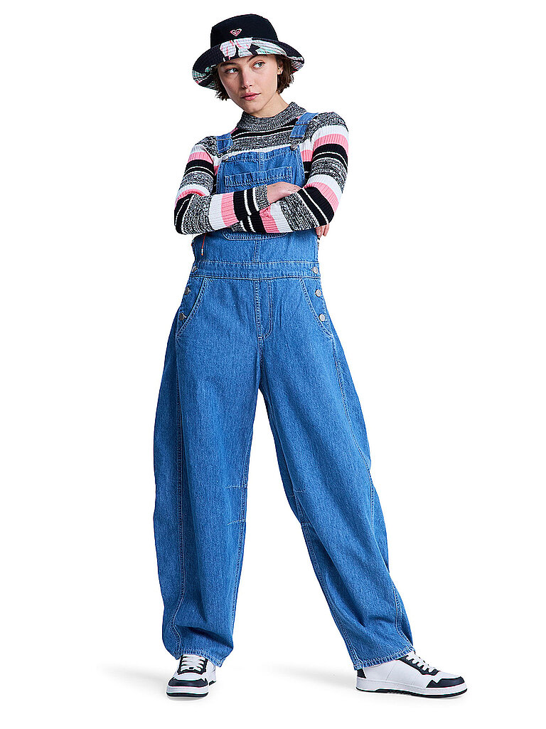 Roxy Latzhose Wild Heart Bio-Baumwolle Blau