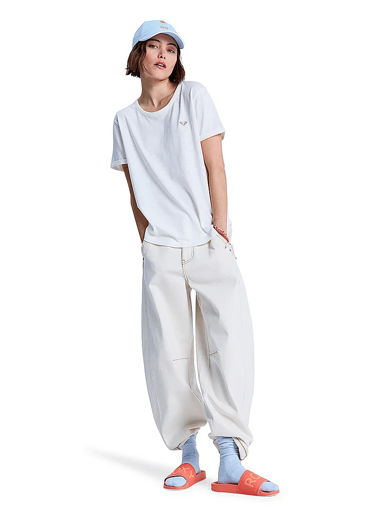 Roxy Damen T-Shirt Oceanwave Regular Emby Weiss | L-image