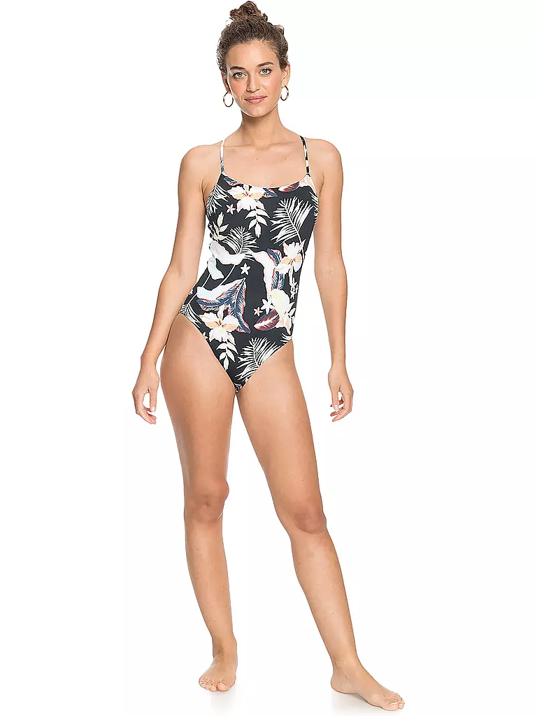 ROXY | Damen Badeanzug Printed Beach Classics | schwarz