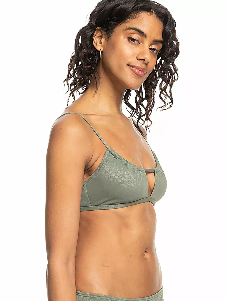 ROXY | Damen Bikinioberteil Shiny Wave | olive