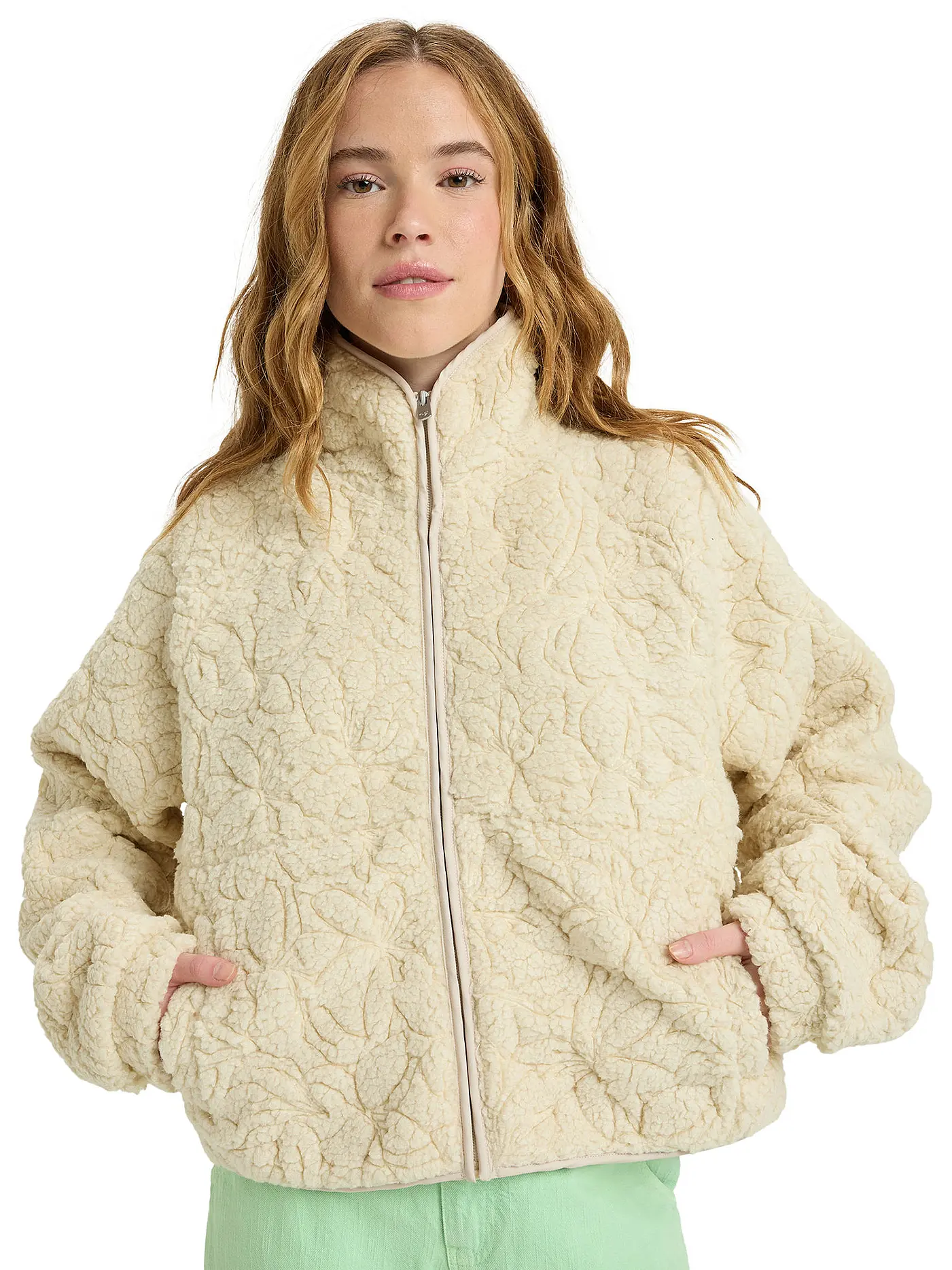 ROXY | Damen Fleecejacke Blurry Cloud | creme