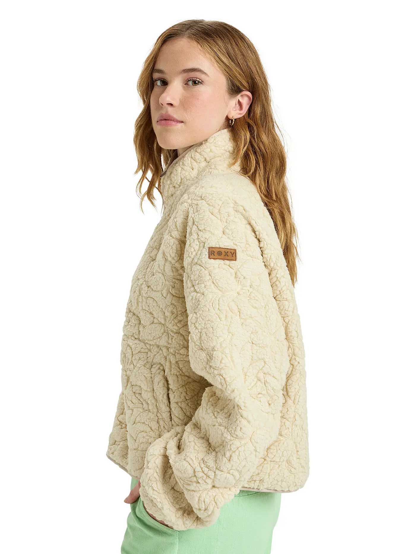ROXY | Damen Fleecejacke Blurry Cloud | creme