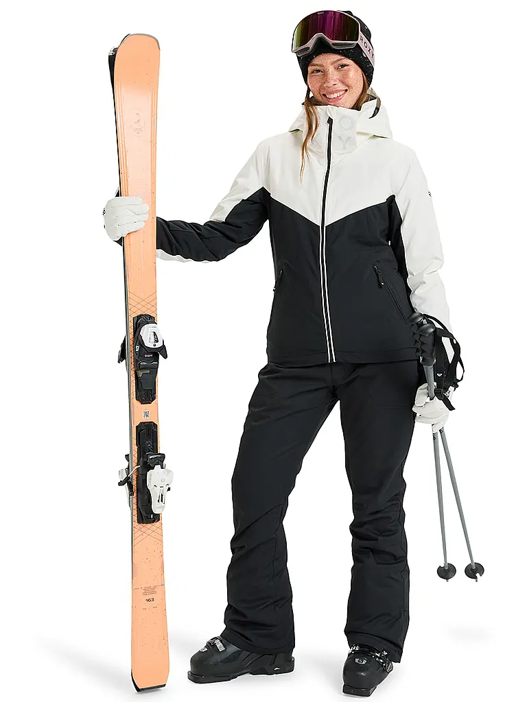 ROXY | Damen Snowboardjacke Free Jet Block Hoodie | schwarz