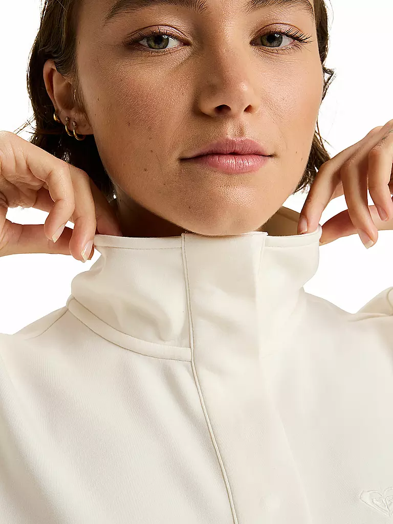ROXY | Damen Sweater Rise & Vibe Fleece | weiss