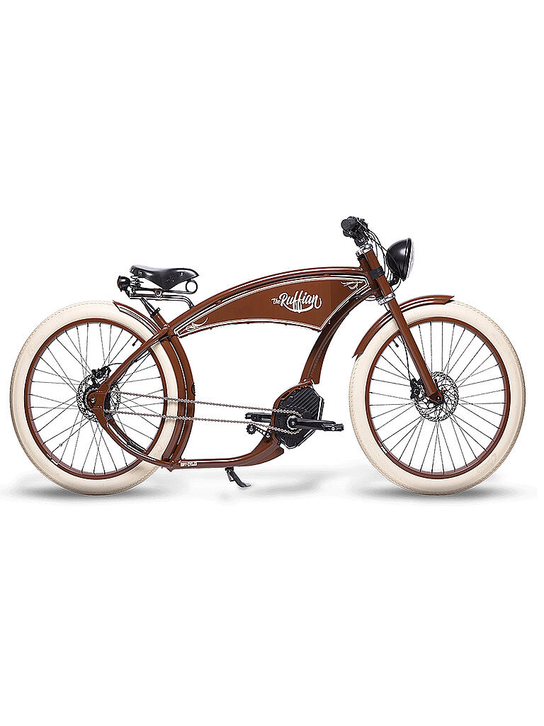 RUFFIAN | E-Bike 26" Cruiser The Ruffian Brown | 