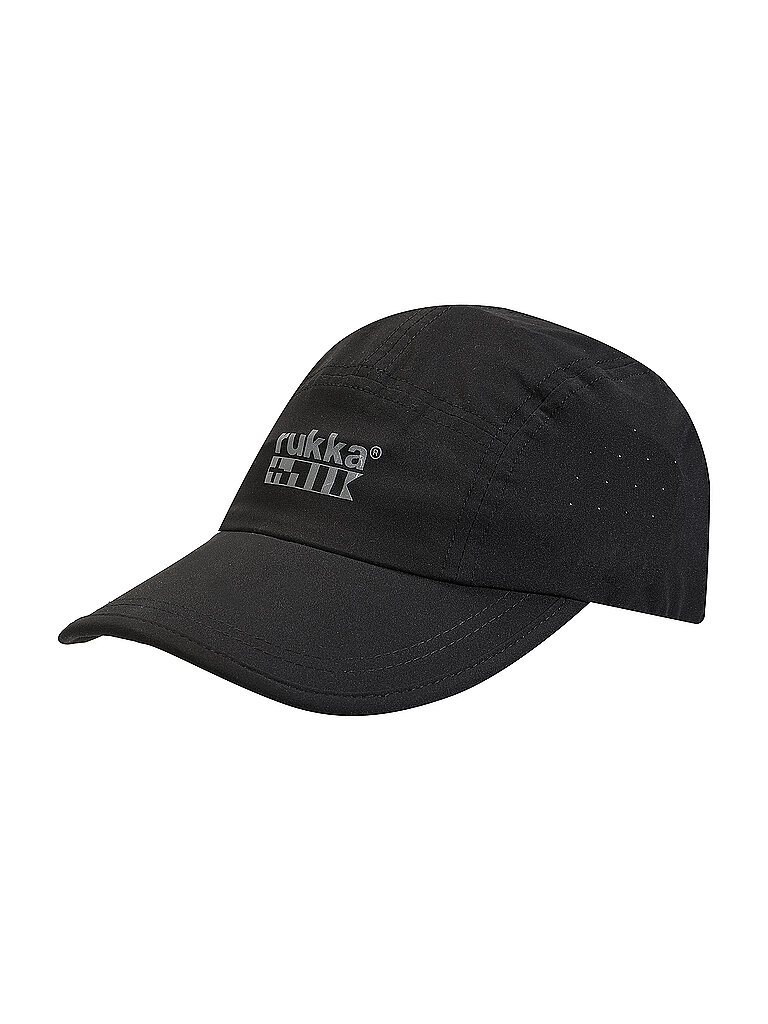 RUKKA Cap 2-Way-Stretch Reflektierendes Logo Polyester-Esasthan Schwarz