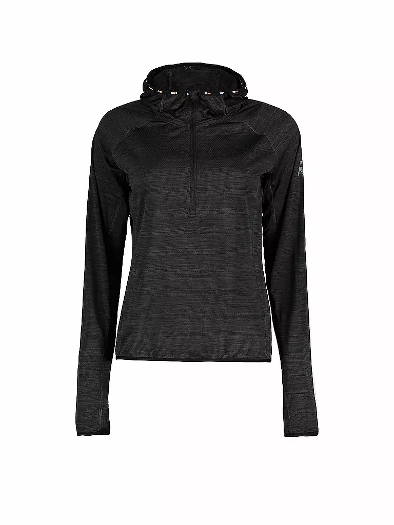 RUKKA | Damen Laufhoodie Maakala | schwarz