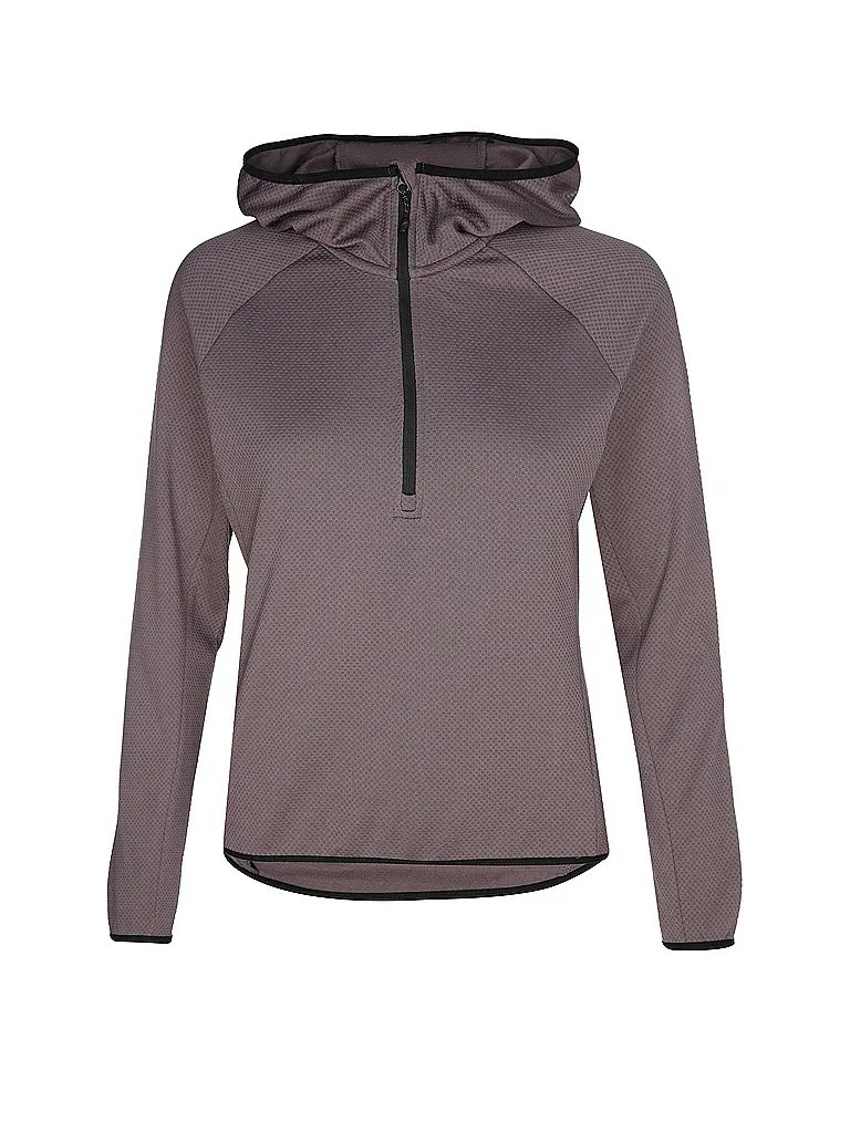 RUKKA | Damen Laufshirt Maakala 1/2 Zip | lila