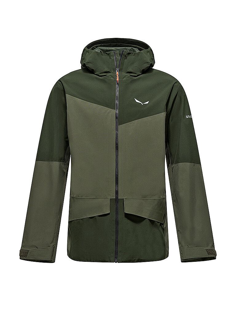 Salewa Wanderjacke Puez 2L Gore-Tex Hoodie Olive