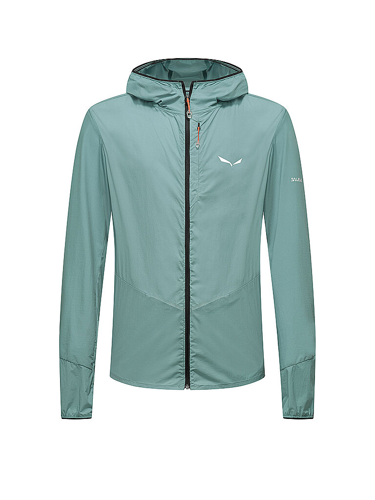 Salewa Windbreaker Light Hoodie Polyamid-Polyester Mint