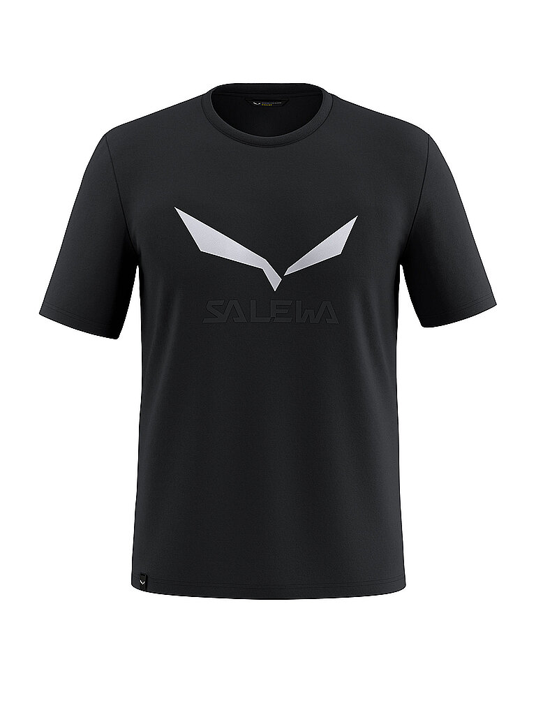 Salewa Funktionsshirt Solidlogo Dri-Release Rundkragen Schwarz