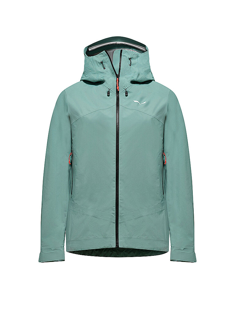 SALEWA Damen Wanderjacke Ortles PTX 3L Hoodie mint | 34
