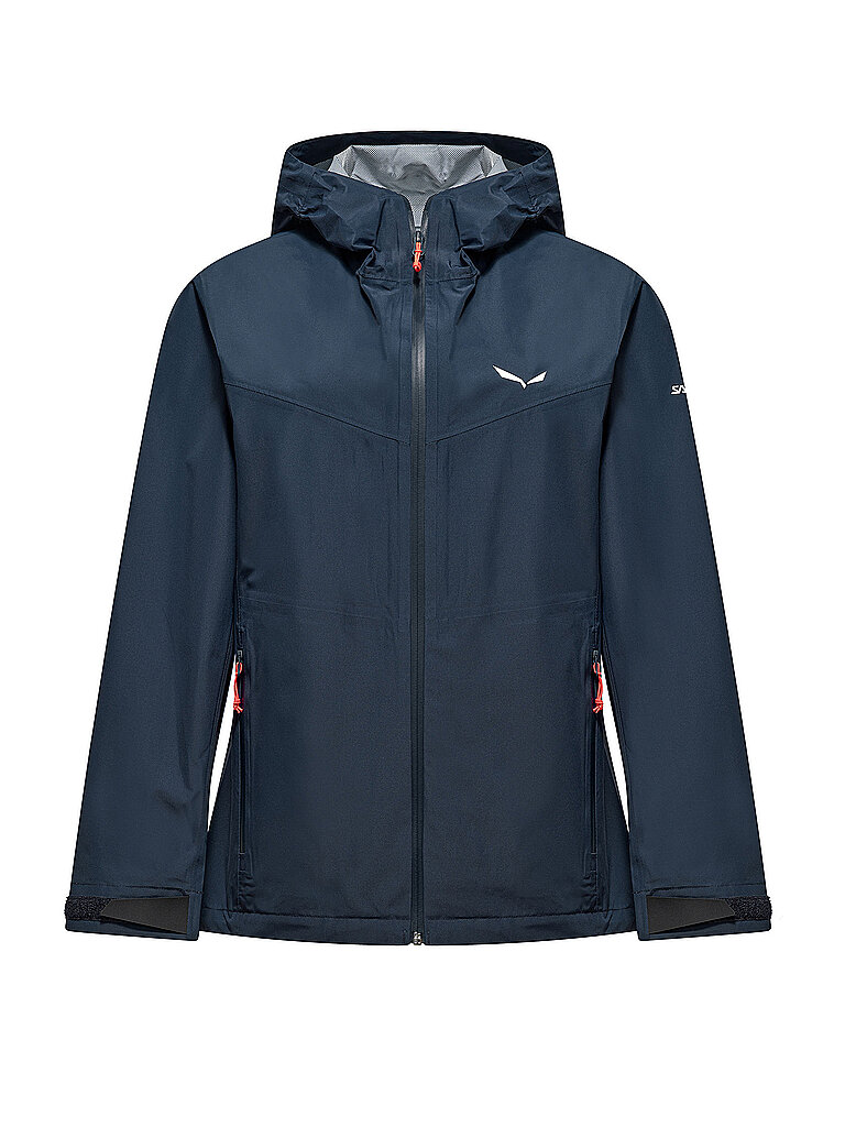 SALEWA Damen Wanderjacke Puez Aqua 4 2.5L Powertex Hoodie dunkelblau | 46
