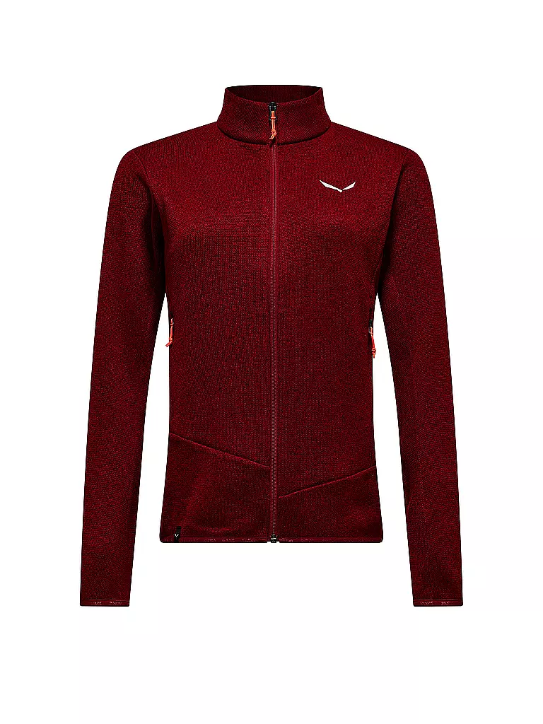 SALEWA | Damen Fleecejacke Puez Rocca PL | Dunkelrot
