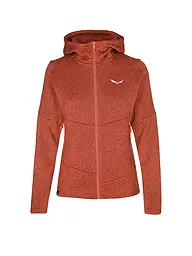 SALEWA | Damen Fleecejacke Puez Rocca Polarlite Hoodie | kupfer