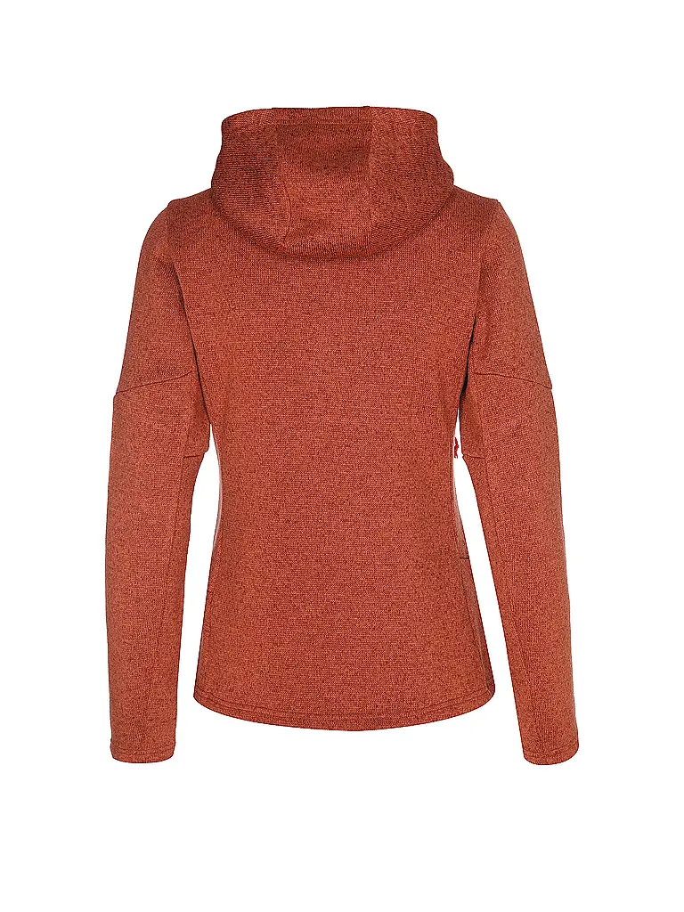 SALEWA | Damen Fleecejacke Puez Rocca Polarlite Hoodie | kupfer