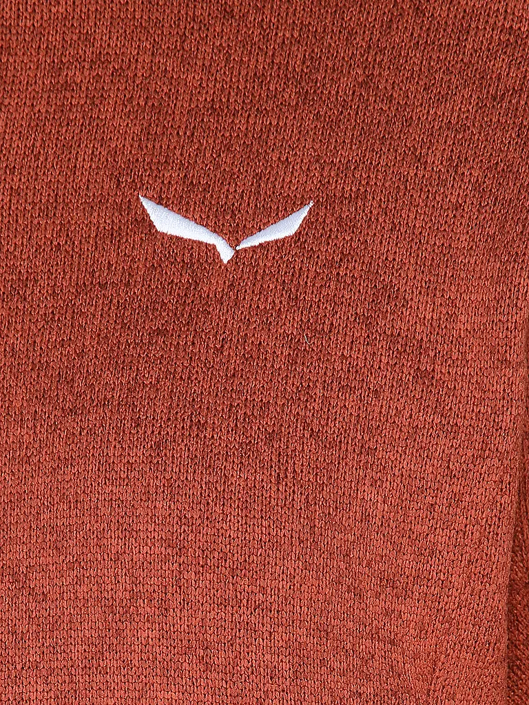 SALEWA | Damen Fleecejacke Puez Rocca Polarlite Hoodie | kupfer