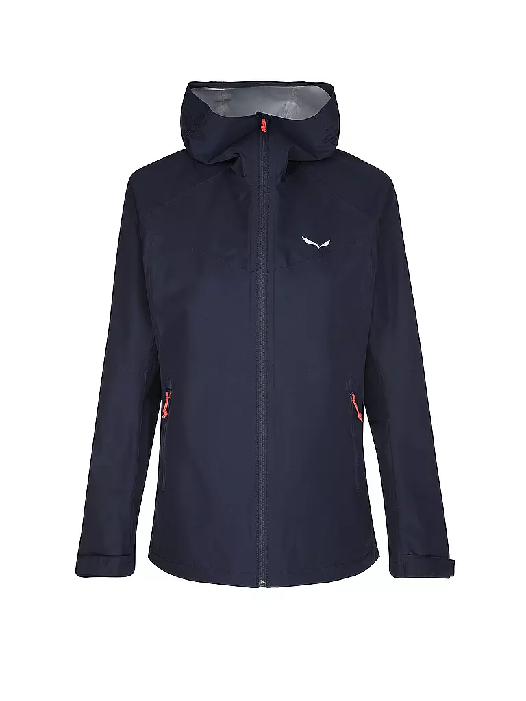 SALEWA | Damen Wanderjacke Puez Aqua Powertex Hoodie | dunkelblau