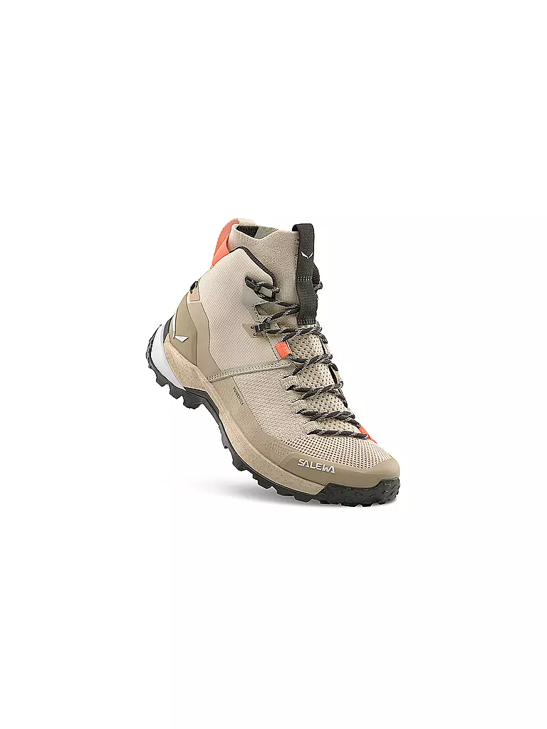 SALEWA | Damen Wanderschuhe Puez Knit Mid Powertex | beige