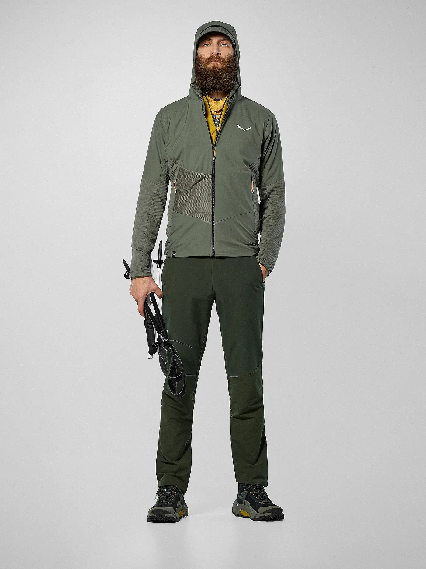 SALEWA | Herren Fleecejacke Pedroc PL Wind Hoodie | olive