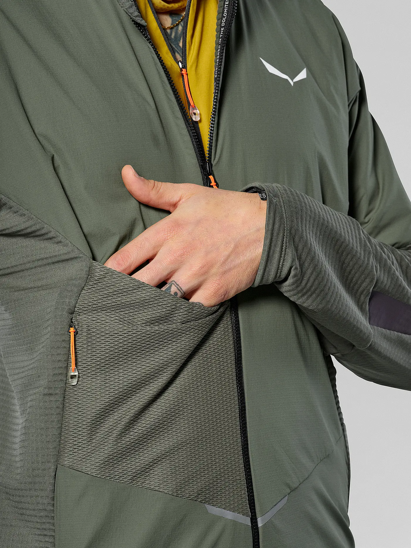 SALEWA | Herren Fleecejacke Pedroc PL Wind Hoodie | olive
