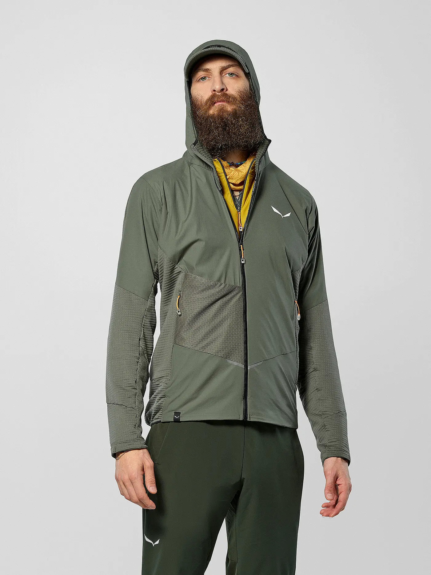 SALEWA | Herren Fleecejacke Pedroc PL Wind Hoodie | olive