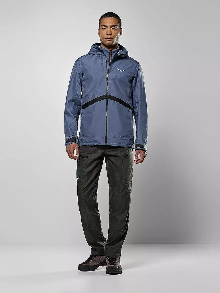 SALEWA | Herren Hybridjacke Puez PTX Hoodie | grau