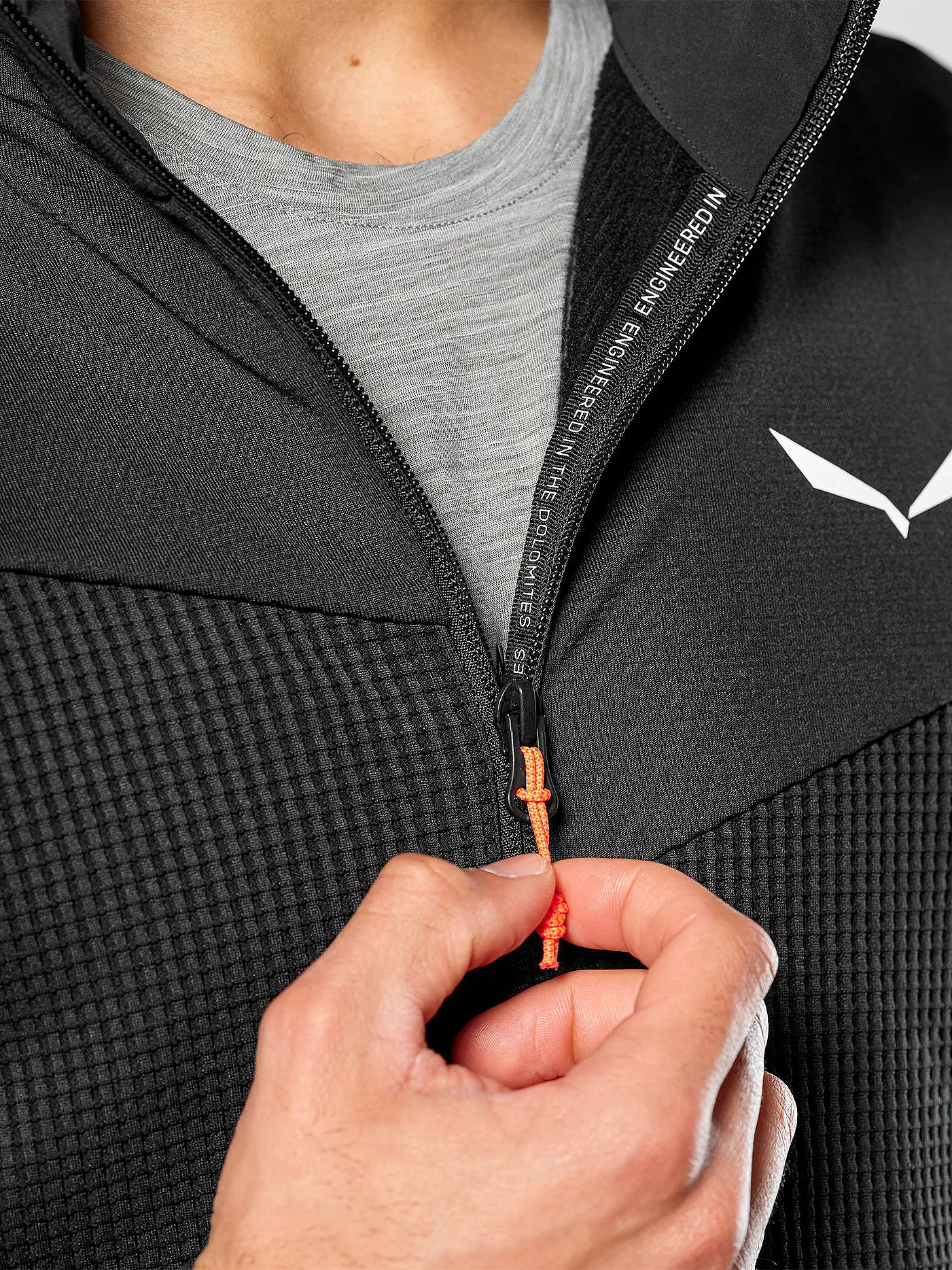 SALEWA | Herren Hybridjacke Puez Waffle Polarlite | schwarz