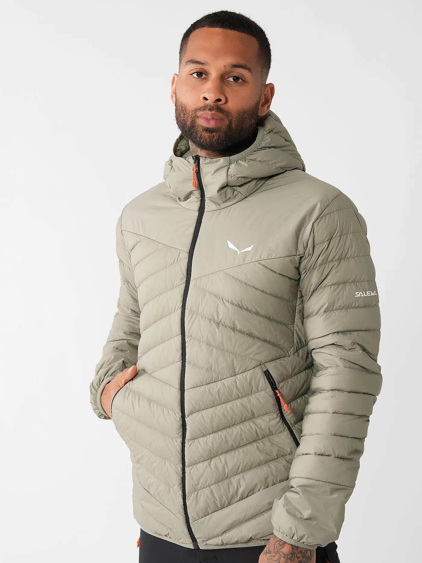 SALEWA | Herren Isojacke Brenta RDS Down Hoodie | hellgrau