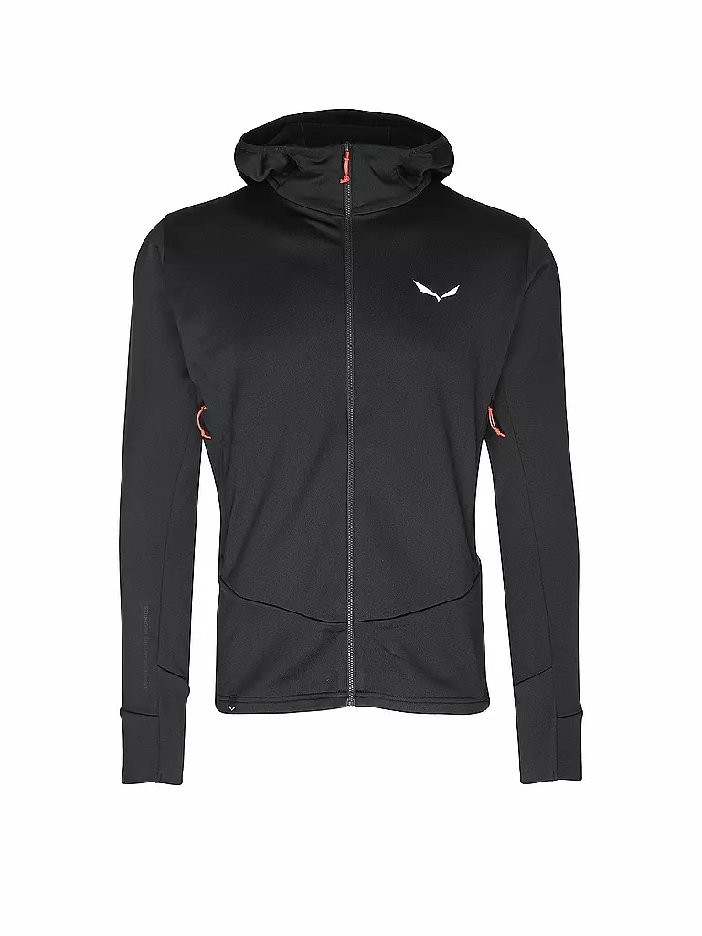 SALEWA | Herren Touren Fleecejacke Puez Polarlite Hoodie | schwarz
